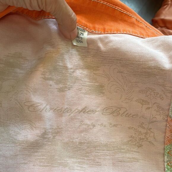 Christopher Blue orange denim look jacket - Picture 12 of 12